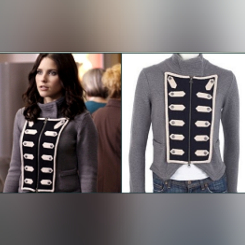 Phillip Lim Marching Band Sweater  With Long Coat Tails One Tree Hill Sz L EUC